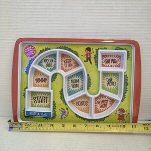 Genuine Fred Dinner Winner Tray Children Lunch Board Game Kids Dinner Meal Plate